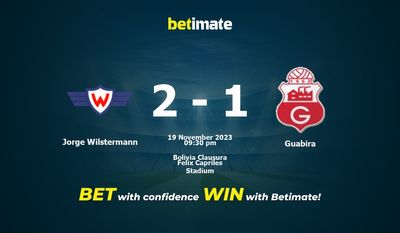 Jorge Wilstermann vs Guabira Prediction, Odds & Betting Tips 11/19