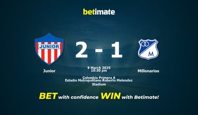Junior vs Millonarios Prediction, Odds & Betting Tips 03/09/2025