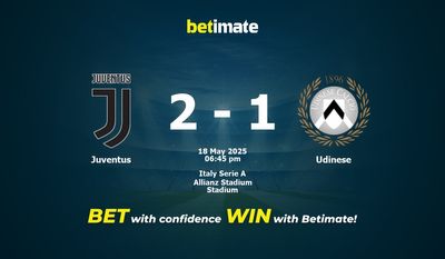 Juventus vs Udinese Prediction, Odds & Betting Tips 05/18/2025