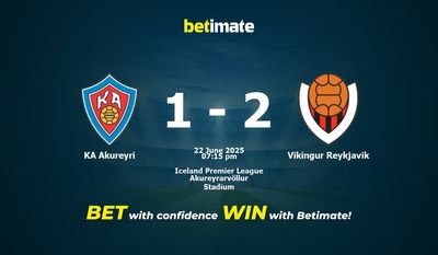 KA Akureyri vs Vikingur Reykjavik Prediction, Odds & Betting Tips 06/22/2025
