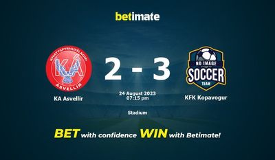 KA Asvellir vs KFK Kopavogur Prediction, Odds & Betting Tips 08/24/2023
