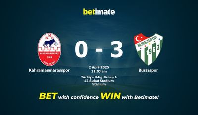 Kahramanmarasspor vs Bursaspor Prediction, Odds & Betting Tips 04/02/2025