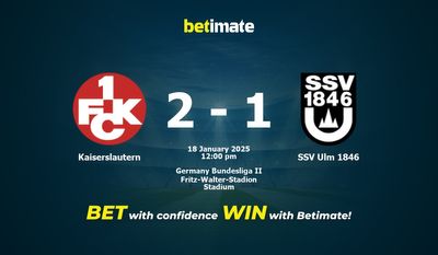 Kaiserslautern vs SSV Ulm 1846 Prediction, Odds & Betting Tips 01/18/2025
