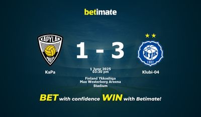 การทำนาย KaPa vs Klubi-04 อัตราต่อรองและเคล็ดลับการเดิมพัน 06/01/2025