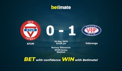KFUM vs Valerenga Prediction, Odds & Betting Tips 05/26/2025