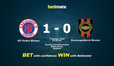 KIF Orebro Women vs Brommapojkarna Women Prediction, Odds & Betting Tips 10/07/2023