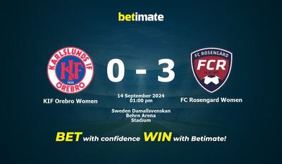 KIF Orebro Women vs FC Rosengard Women Prediction, Odds & Betting Tips 09/14/2024