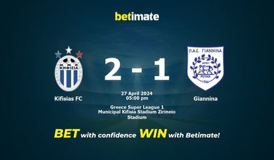 Kifisias FC vs Giannina Prediction, Odds & Betting Tips 04/27/2024