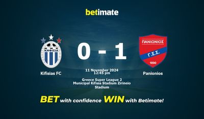 Kifisias FC vs Panionios Prediction, Odds & Betting Tips 11/11/2024