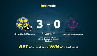 Kiryat Gat SC Women vs ASA Tel Aviv Women Prediction, Odds & Betting Tips 03/14/2024