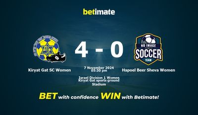 Kiryat Gat SC Women vs Hapoel Beer Sheva Women Prediction, Odds & Betting Tips 11/07/2024