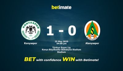 Konyaspor vs Alanyaspor Prediction, Odds & Betting Tips 05/25/2025
