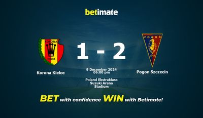 การทำนาย Korona Kielce กับ Pogon Szczecin อัตราต่อรองและเคล็ดลับการเดิมพัน 12/09/2024