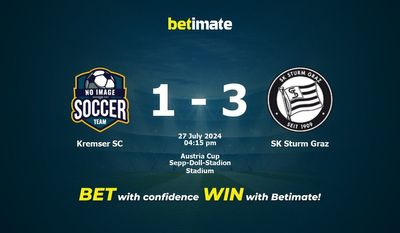 Kremser SC vs SK Sturm Graz Prediction, Odds & Betting Tips 07/27/2024