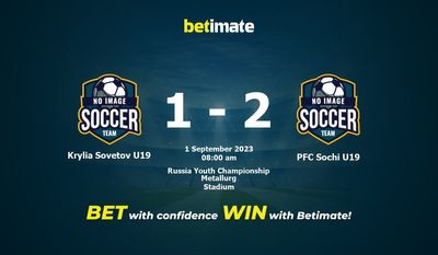 Krylia Sovetov U19 vs PFC Sochi U19 Prediction, Odds & Betting Tips 09/01/2023