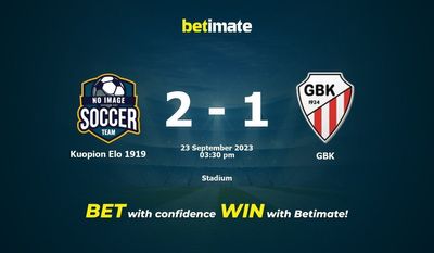 Kuopion Elo 1919 vs GBK Prediction, Odds & Betting Tips 09/23/2023