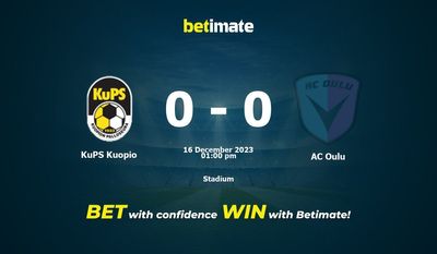 KuPS Kuopio বনাম AC Oulu ভবিষ্যদ্বাণী, মতভেদ & বেটিং টিপস 12/16/2023