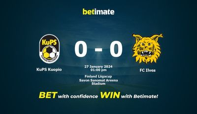 KuPS Kuopio vs FC Ilves 预测、赔率和投注技巧 01/27/2024
