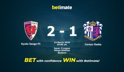 Kyoto Sanga FC vs Cerezo Osaka Prediction, Odds & Betting Tips 03/14/2026