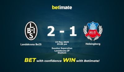 Landskrona BoIS vs Helsingborg Prediction, Odds & Betting Tips 05/19/2025