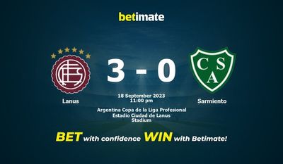Lanus vs Sarmiento Prediction, Odds & Betting Tips 09/18/2023