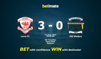 Larne FC vs HW Welders Prediction, Odds & Betting Tips 06/21/2023