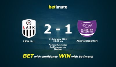 LASK Linz vs Austria Klagenfurt 预测、赔率和投注技巧 02/11/2024