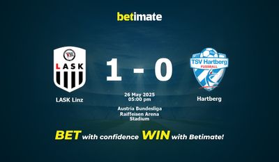 LASK Linz vs Hartberg Prediction, Odds & Betting Tips 05/26/2025