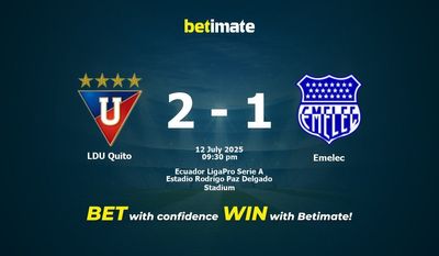 LDU Quito vs Emelec Prediction, Odds & Betting Tips 07/12/2025