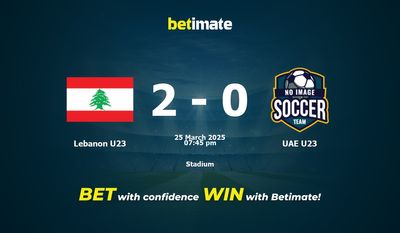 Lebanon U23 vs UAE U23 Prediction, Odds & Betting Tips 03/25/2025