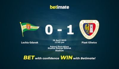 Lechia Gdansk vs Piast Gliwice Prediction, Odds & Betting Tips 04/26/2025