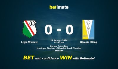 Legia Warsaw vs Olimpia Elblag 预测、赔率和投注技巧 01/14/2024