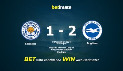 Prediksi, Peluang & Tips Taruhan Leicester vs Brighton 08/12/2024