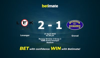 Levanger vs Grorud Prediction, Odds & Betting Tips 04/27/2025