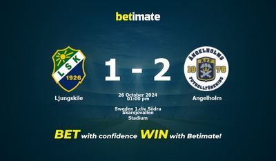 Ljungskile vs Angelholm Prediction, Odds & Betting Tips 10/26/2024