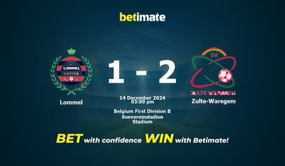 Lommel vs Zulte-Waregem Prédiction, cotes et conseils de paris 14/12/2024