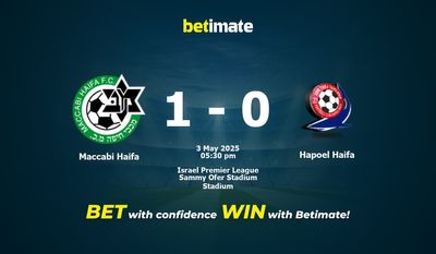 Maccabi Haifa vs Hapoel Haifa Prediction, Odds & Betting Tips 05/03/2025