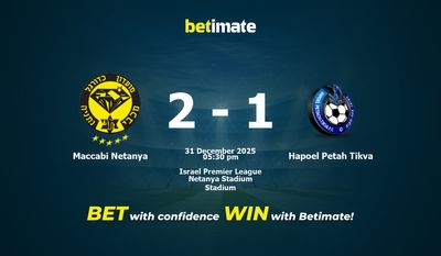Maccabi Netanya vs Hapoel Petah Tikva Prediction, Odds & Betting Tips 12/31/2025