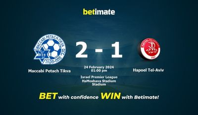 Maccabi Petach Tikva vs Hapoel Tel-Aviv التوقعات، الصعاب ونصائح الرهان 24/02/2024