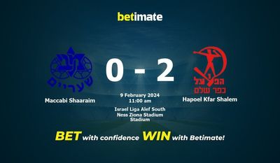 مكابي شعاريم vs هبوعيل كفر شاليم التوقعات، الاحتمالات ونصائح الرهان 09/02/2024