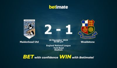 Maidenhead Utd vs Wealdstone Prognoza, kursy i porady dotyczące zakładów 26.12.2024