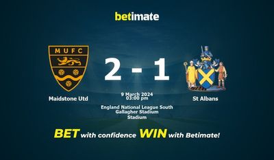 Maidstone Utd vs St Albans التوقعات، الصعاب ونصائح الرهان 09/03/2024