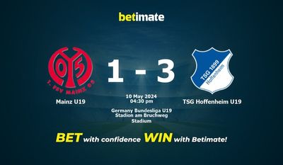Mainz U19 vs TSG Hoffenheim U19 Prediction, Odds & Betting Tips 05/10/2024