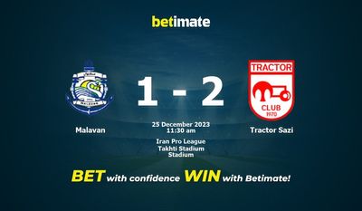 Malavan vs Tractor Sazi التوقعات، الاحتمالات ونصائح الرهان 25/12/2023