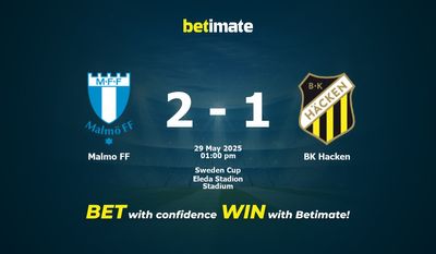 Malmo FF vs BK Hacken Prediction, Odds & Betting Tips 05/29/2025