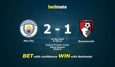 Man City vs Bournemouth Prediction, Odds & Betting Tips 05/20/2025