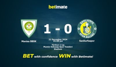 Manisa BBSK vs Sanliurfaspor Pronostici, quote e consigli di scommessa 21/12/2024