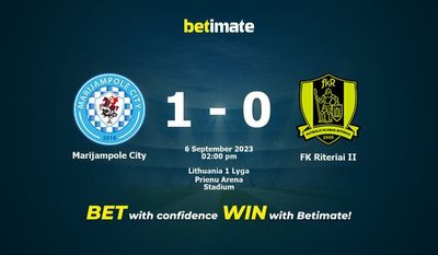 Marijampole City vs FK Riteriai II Prediction, Odds & Betting Tips 09/06/2023