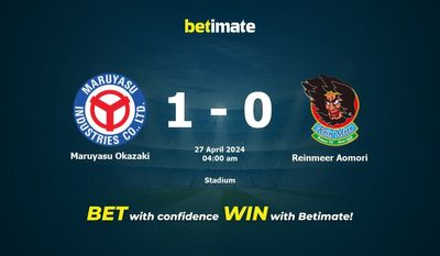 Maruyasu Okazaki vs Reinmeer Aomori Prediction, Odds & Betting Tips 04/27/2024