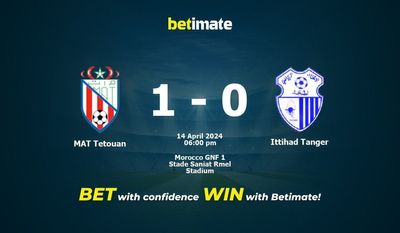MAT Tetouan vs Ittihad Tanger Prediction, Odds & Betting Tips 04/14/2024